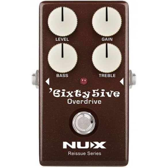NUX 6ixty5ive Pedal Overdrive Imitación Amplificadores Fender de los 60´s