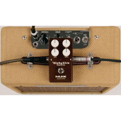 NUX 6ixty5ive Pedal Overdrive Imitación Amplificadores Fender de los 60´s