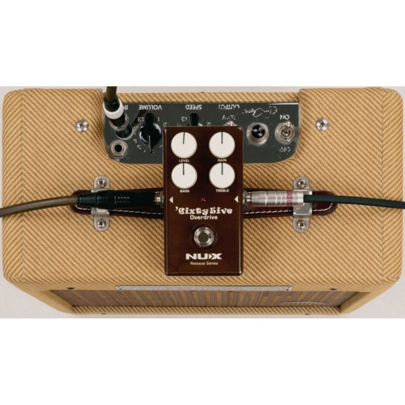 NUX 6ixty5ive Pedal Overdrive Imitación Amplificadores Fender de los 60´s