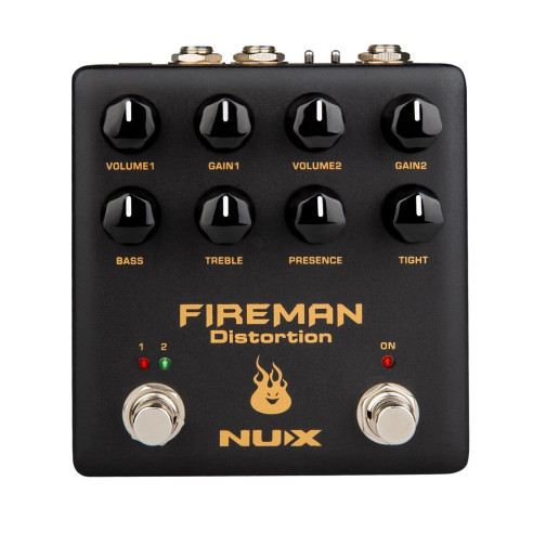 NUX NDS5 Fireman  Pedal Distorsionador de 2 Canales