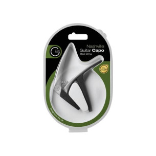 Cejilla Nashville para Acústica 6 Cuerdas Plateada