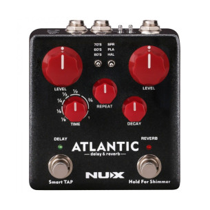 Nux NDR-5 ATLANTIC  Pedal de Delay y Reverb