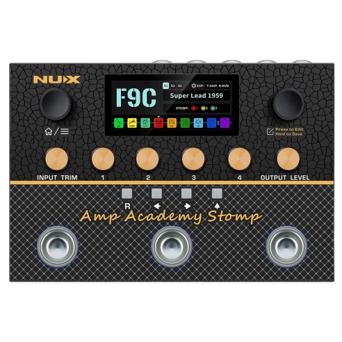 Nux AMP ACADEMY STOMP Pedalera Multi-Efectos para Guitarra