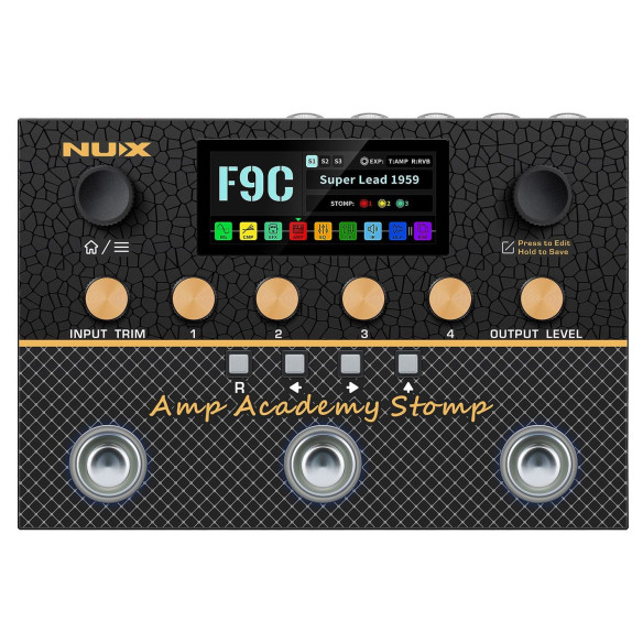 Nux AMP ACADEMY STOMP Pedalera Multi-Efectos para Guitarra