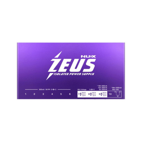 Nux NIPZ10 ZEUS Alimentador de Pedales de 10 Salidas