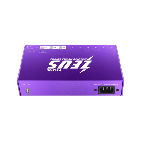 Nux NIPZ10 ZEUS Alimentador de Pedales de 10 Salidas