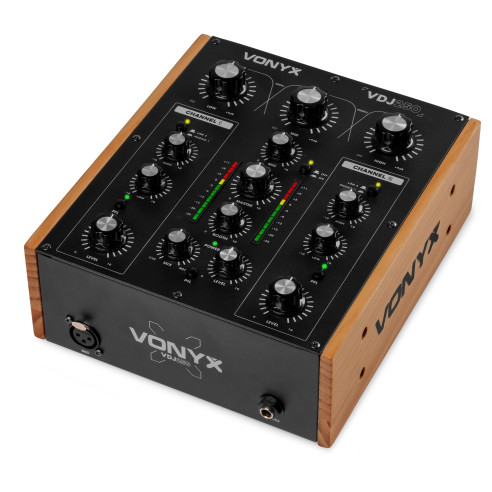 Vonyx VDJ250 Mezclador de 2 Canales con faders rotativos