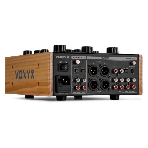 Vonyx VDJ250 Mezclador de 2 Canales con faders rotativos