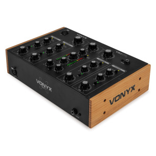 Vonyx VDJ270 Mezclador de 4 canales con Faders rotativos 2