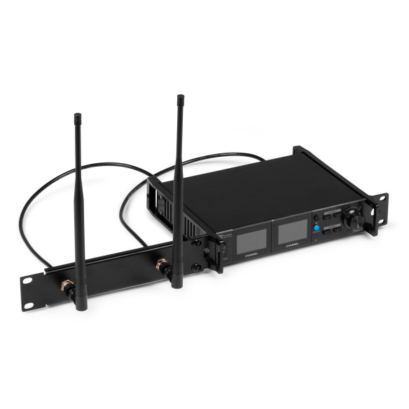 Power Dynamics PD522 Set de 2 Micros Inalámbricos de Mano UHF