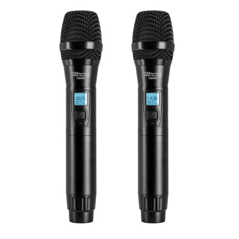 Power Dynamics PD522 Set de 2 Micros Inalámbricos de Mano UHF