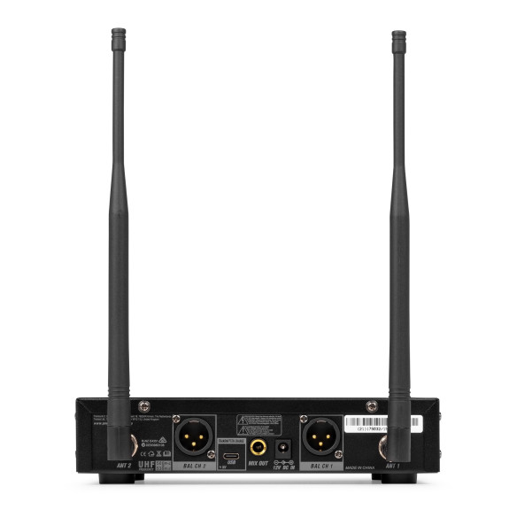 Power Dynamics PD522 Set de 2 Micros Inalámbricos de Mano UHF