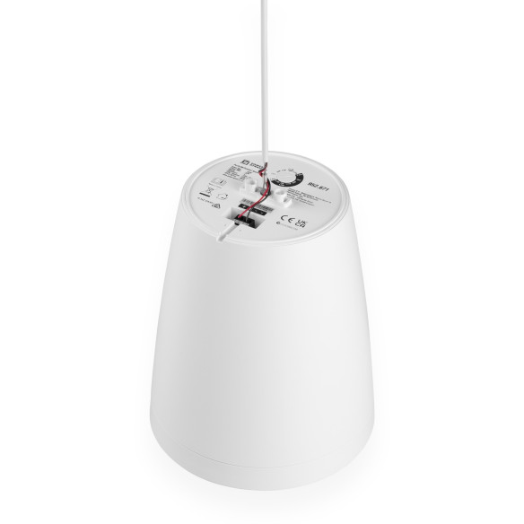 Power Dynamics PURITY 6W Altavoz Colgante Premium 100V 6.5" Blanco