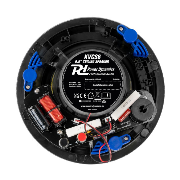 Power Dynamics KVCS 6 HQ Altavoz de techo de perfil bajo 2 vías 6.5" Blanco