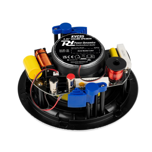 Power Dynamics KVCS 5 HQ Altavoz de techo de perfil bajo 2 vías 5.25" Blanco