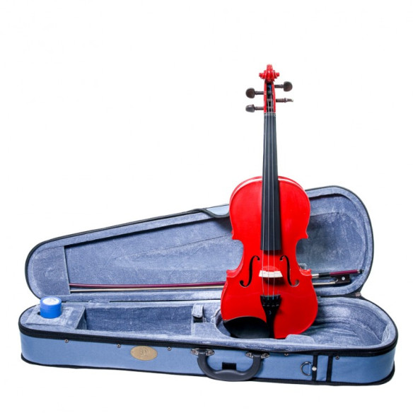 Stentor HARLEQUIN Violín Estudio 1/4 Rojo