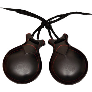 Jale Castañuelas Fibra Negra Veta Roja nº7