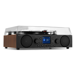 Audizio TULSA Equipo de sonido Hifi con giradiscos DAB Radio 2