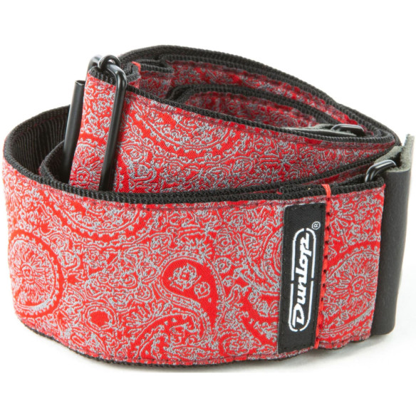Dunlop D67-11 Correa Guitarra/Bajo Jacquard Paisley Red