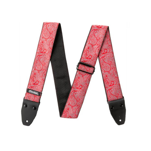 Dunlop D67-11 Correa Guitarra/Bajo Jacquard Paisley Red