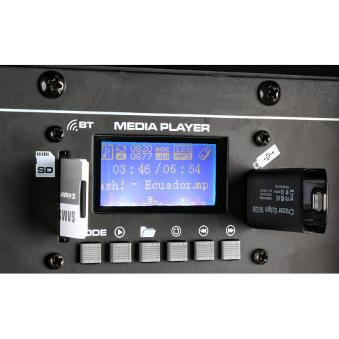 Bafle de 15" PA en carcasa rígida de ABS  BlueTooth VONIX  SPJ1500ABT.