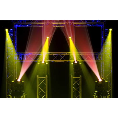 Beamz IGNITE180S Cabeza Movil Spot LED, Potente Led Blanco de 180 W