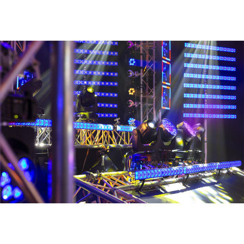 Beamz IGNITE180S Cabeza Movil Spot LED, Potente Led Blanco de 180 W