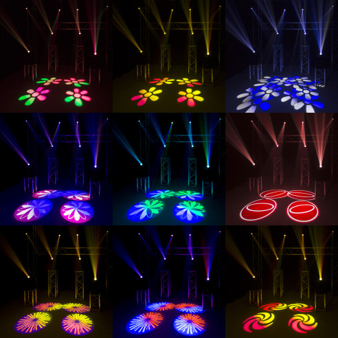 Beamz IGNITE180 Cabeza Movil Spot LED 2pcs en Flightcase