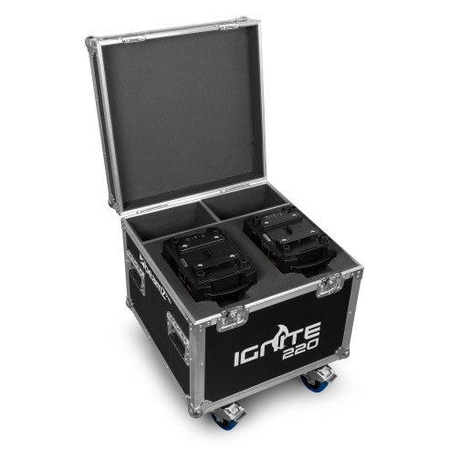 IGNITE220 Set Cabeza Móvil Spot 220W. 2 Piezas + Flightcase,Zoom