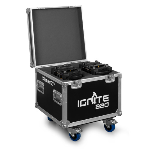 IGNITE220 Set Cabeza Móvil Spot 220W. 2 Piezas + Flightcase,Zoom