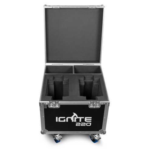IGNITE220 Set Cabeza Móvil Spot 220W. 2 Piezas + Flightcase,Zoom