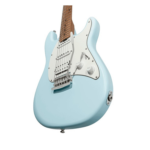 comprar Guitarra Eléctrica STERLING by MUSICMAN CUTLASS CT50 HSS M/M TREMOLO, Tipo Strato, en color Daphne Blue Satin.