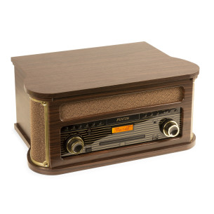Fenton MEMPHIS Giradiscos, Lector CD, Lector Cassette, Sintonizador ,Bluetooth y USB. Madera oscura 2