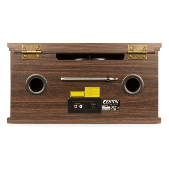 Fenton MEMPHIS Giradiscos, Lector CD, Lector Cassette, Sintonizador ,Bluetooth y USB. Madera oscura