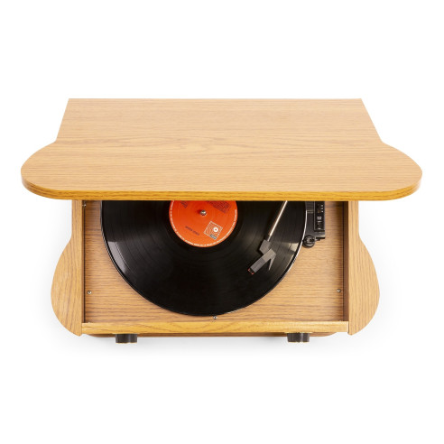 Fenton MEMPHIS Giradiscos, Lector CD, Lector Cassette, Sintonizador ,Bluetooth y USB, madera clara