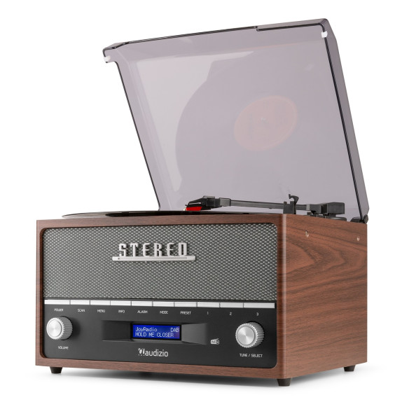 Audizio FRISCO Tocadiscos, DAB  Radio, USB y altavoces
