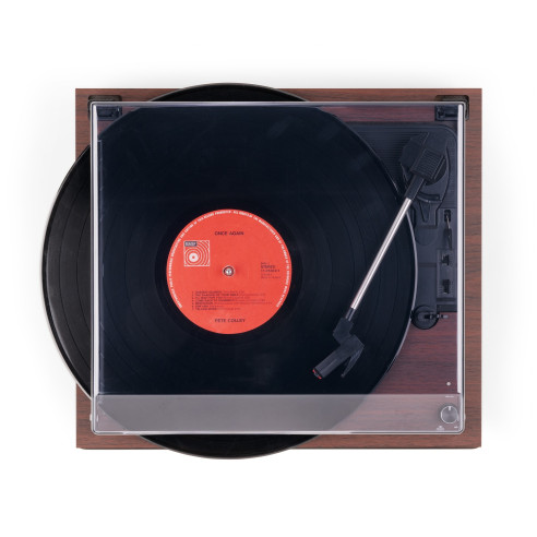 Audizio RENO Tocadiscos con Bluetooth, acabado en madera