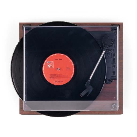 Audizio RENO Tocadiscos con Bluetooth, acabado en madera