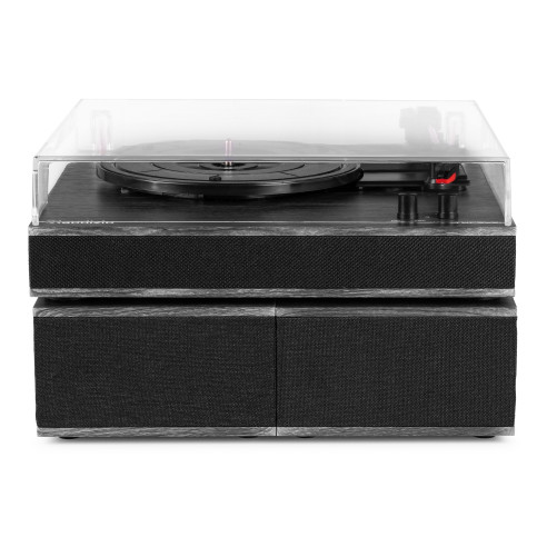 Audizio TUPELO Tocadiscos BT con 2 Altavoces, Negro