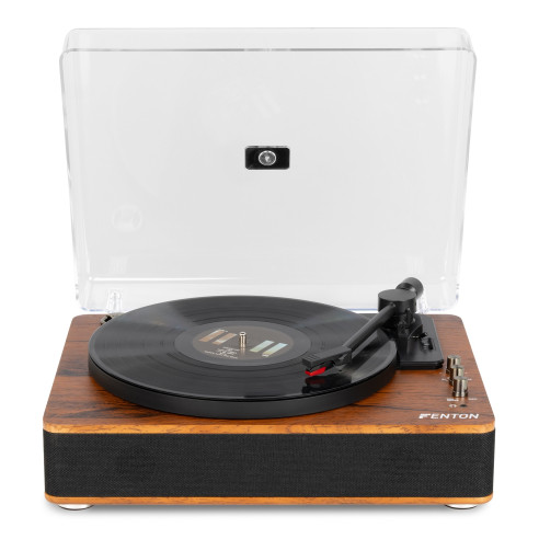 Fenton RP162D Giradiscos con bluetooth, madera oscura