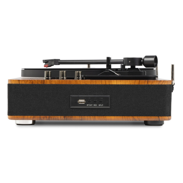 Fenton RP162D Giradiscos con bluetooth, madera oscura