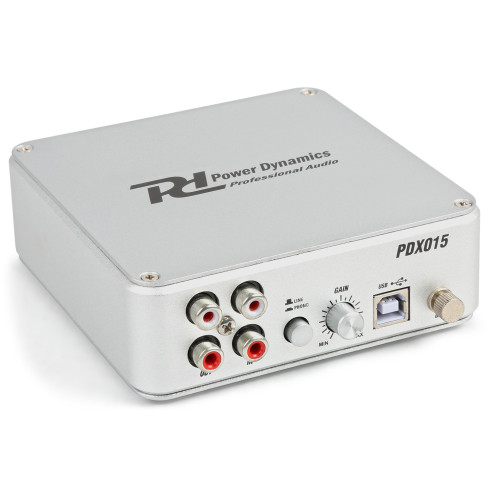 Power Dynamics PDX015 USB Previo de Phono