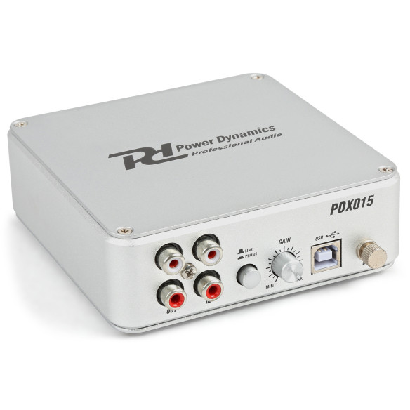 Power Dynamics PDX015 USB Previo de Phono