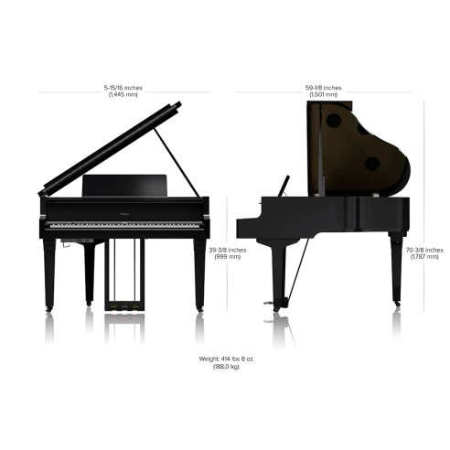 Roland GP-9M PW Blanco Pulido Piano Digital de Cola Premium