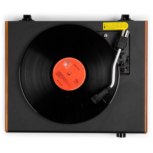 Audizio RP337W Tocadiscos Vintage con altavoces BT inalámbricos, en madera