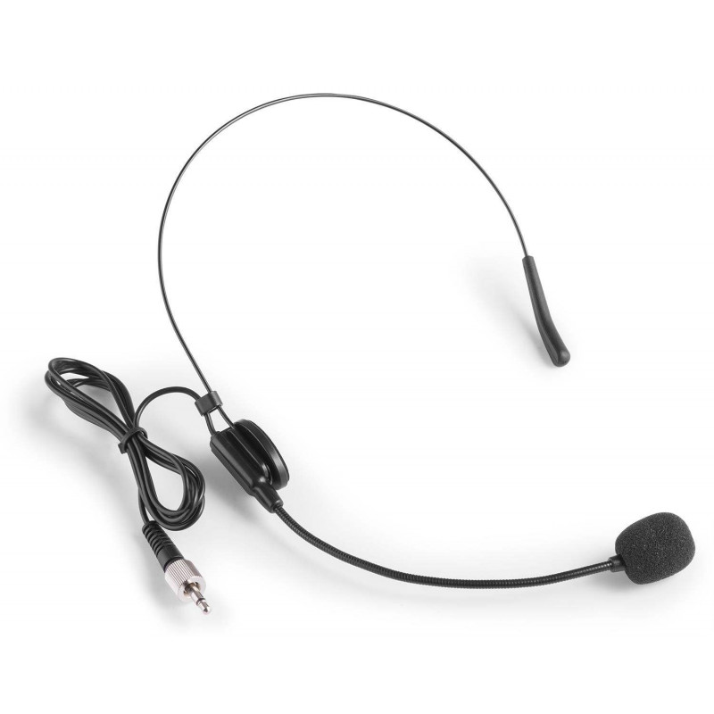 Micrófono inalambrico VONYX WM82C Digital UHF de 2 canales con micro de Mano y petraca con Headset y Levalier.