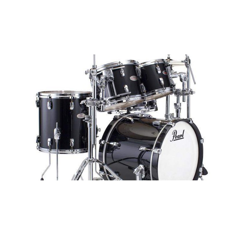 Set de bateria Hyper Rock 22" de 4 Piezas Pearl Reference RF924XEP-C103 en acabado Piano Black sin herrajes ni platos.