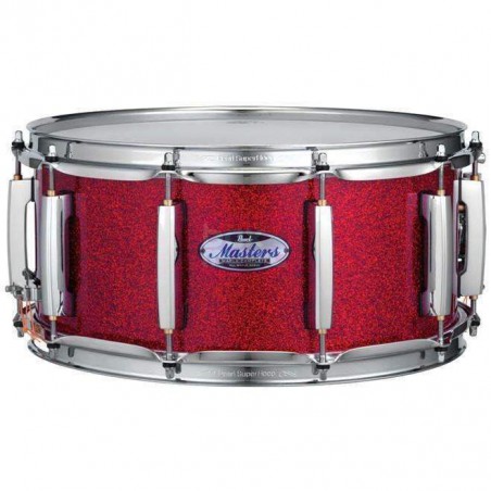 Caja Pearl de la serie Masters Maple Complete MCT1455S de 14 x 5,5" de 6 capas de Arce y acabado Inferno Red Sparkle.