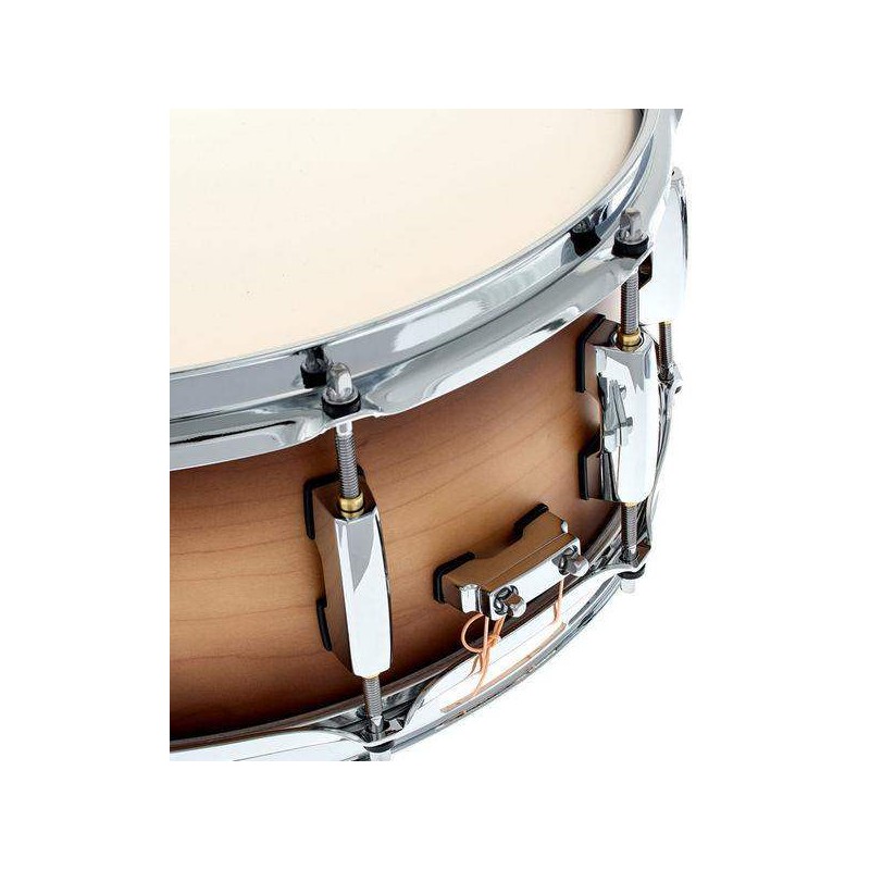 Caja Pearl de la serie Masters Maple Complete MCT1455S de 14 x 5,5" de 6 capas de Arce y Satin Natural Burst.