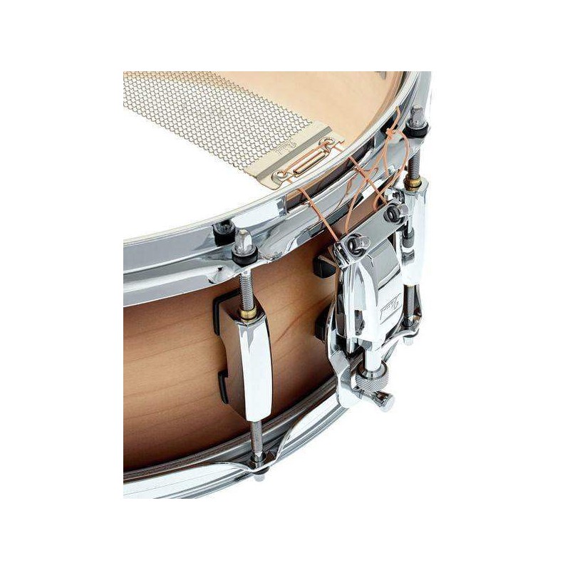 Caja Pearl de la serie Masters Maple Complete MCT1455S de 14 x 5,5" de 6 capas de Arce y Satin Natural Burst.